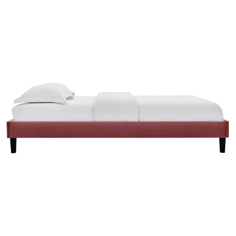 Reign Performance Velvet Twin Platform Bed Frame by Modway HouseOfZazla