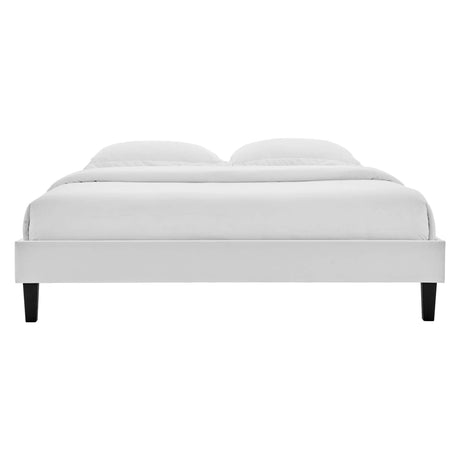 Reign Performance Velvet Twin Platform Bed Frame by Modway HouseOfZazla