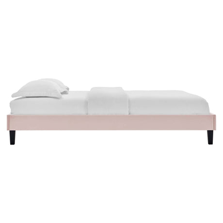 Reign Performance Velvet Twin Platform Bed Frame by Modway HouseOfZazla