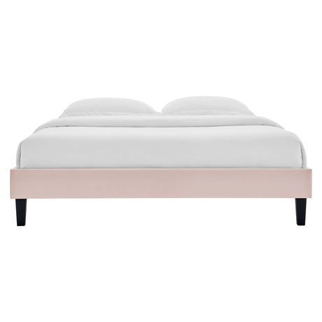 Reign Performance Velvet Twin Platform Bed Frame by Modway HouseOfZazla