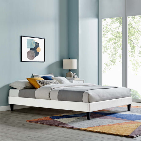 Reign Performance Velvet Twin Platform Bed Frame by Modway HouseOfZazla