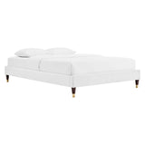 Harlow Performance Velvet Queen Platform Bed Frame by Modway