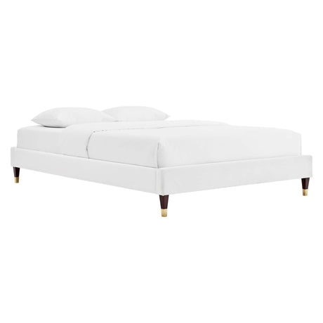 Harlow Performance Velvet Queen Platform Bed Frame by Modway HouseOfZazla