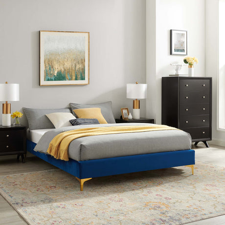 Sutton Performance Velvet Full Bed Frame by Modway HouseOfZazla