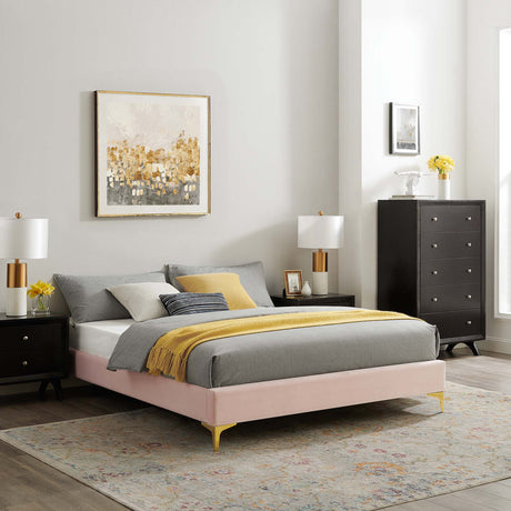 Sutton Performance Velvet Full Bed Frame by Modway HouseOfZazla