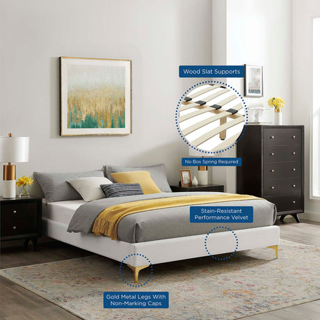 Sutton Performance Velvet Full Bed Frame by Modway HouseOfZazla