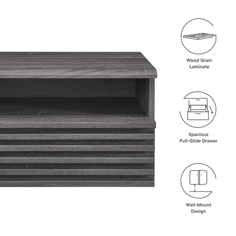 Render Wall-Mount Nightstand by Modway HouseOfZazla