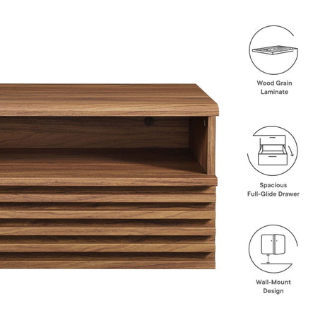 Render Wall-Mount Nightstand by Modway HouseOfZazla