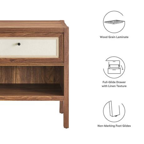 Capri Wood Grain Nightstand by Modway HouseOfZazla