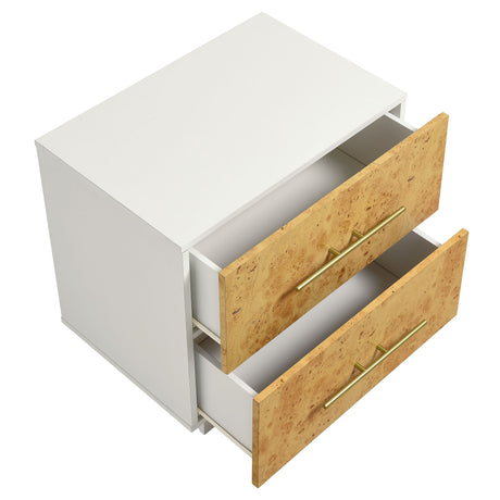 Abel 2-Drawer Burl Wood Nightstand by Modway HouseOfZazla
