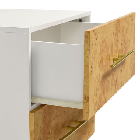 Abel 2-Drawer Burl Wood Nightstand by Modway HouseOfZazla