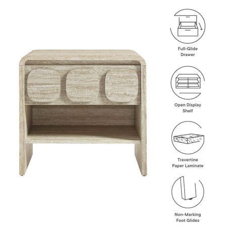 Toscana 1-Drawer Nightstand by Modway HouseOfZazla