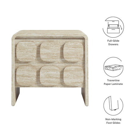 Toscana 2-Drawer Nightstand by Modway HouseOfZazla