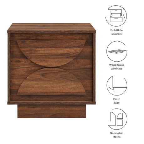 Bulwark 2-Drawer Nightstand by Modway HouseOfZazla