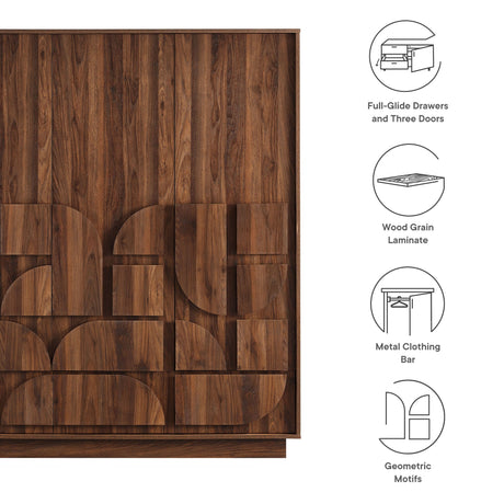 Bulwark 3-Door Wardrobe Closet by Modway HouseOfZazla