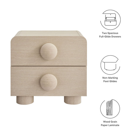Sonnet 2-Drawer Nightstand by Modway HouseOfZazla