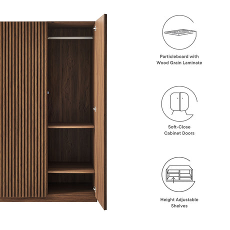 Render 2-Door Wardrobe Closet by Modway HouseOfZazla