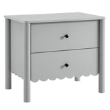 Emmeline Scalloped 2-Drawer Nightstand by Modway