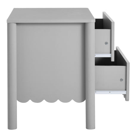 Emmeline Scalloped 2-Drawer Nightstand by Modway HouseOfZazla