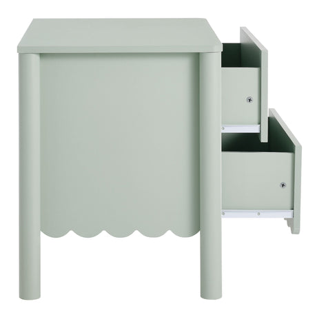 Emmeline Scalloped 2-Drawer Nightstand by Modway HouseOfZazla