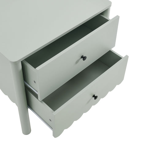 Emmeline Scalloped 2-Drawer Nightstand by Modway HouseOfZazla