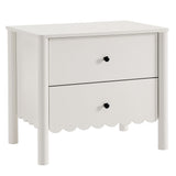 Emmeline Scalloped 2-Drawer Nightstand by Modway
