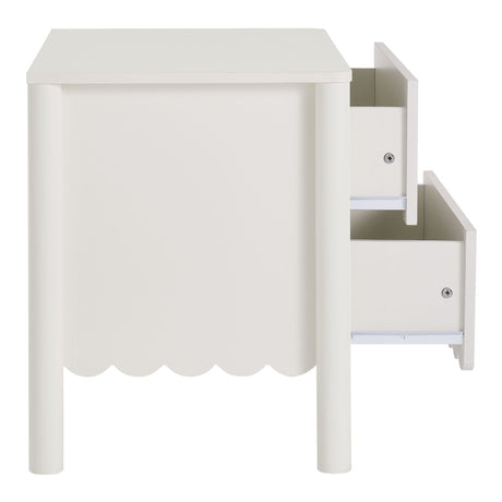 Emmeline Scalloped 2-Drawer Nightstand by Modway HouseOfZazla