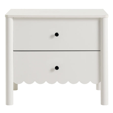 Emmeline Scalloped 2-Drawer Nightstand by Modway HouseOfZazla