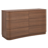 Mirae 6-Drawer Curved Dresser by Modway
