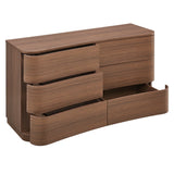 Mirae 6-Drawer Curved Dresser by Modway