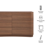 Mirae 6-Drawer Curved Dresser by Modway