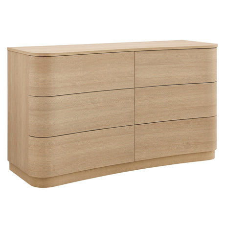 Mirae 6-Drawer Curved Dresser by Modway HouseOfZazla