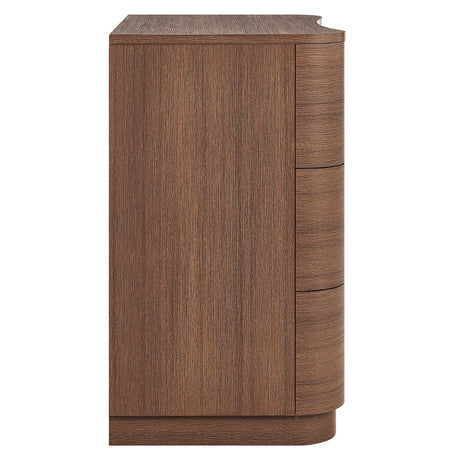 Mirae 3-Drawer Curved Compact Dresser by Modway HouseOfZazla