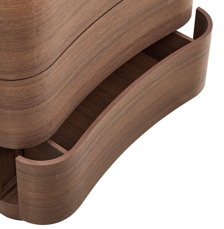Mirae 3-Drawer Curved Compact Dresser by Modway HouseOfZazla