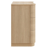 Mirae 3-Drawer Curved Compact Dresser by Modway