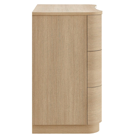 Mirae 3-Drawer Curved Compact Dresser by Modway HouseOfZazla