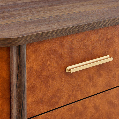 Coralie 2-Drawer Curved Vegan Leather Nightstand by Modway HouseOfZazla