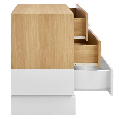 Nolia 3-Drawer Color Block Dresser by Modway HouseOfZazla