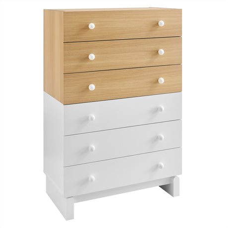 Nolia 6-Drawer Color Block Dresser Chest by Modway HouseOfZazla