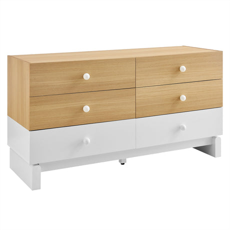 Nolia 6-Drawer Color Block Dresser by Modway HouseOfZazla