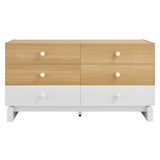 Nolia 6-Drawer Color Block Dresser by Modway