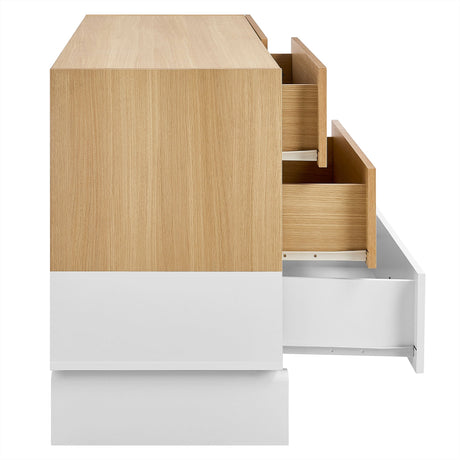 Nolia 6-Drawer Color Block Dresser by Modway HouseOfZazla
