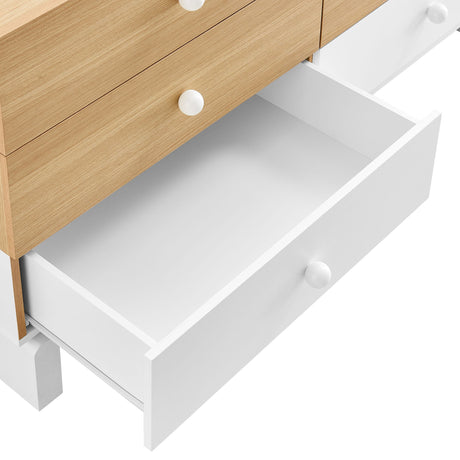 Nolia 6-Drawer Color Block Dresser by Modway HouseOfZazla