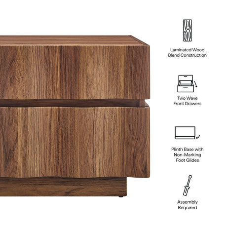 Isola 2 Drawer Nightstand by Modway HouseOfZazla
