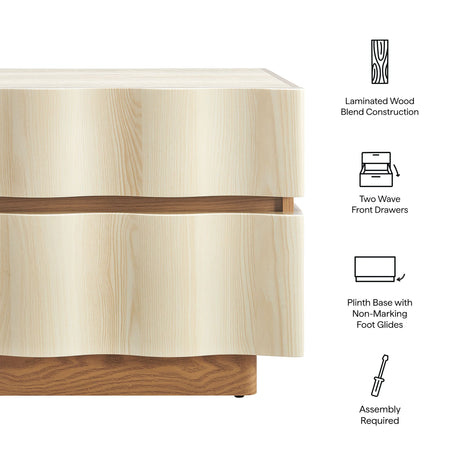 Isola 2 Drawer Nightstand by Modway HouseOfZazla