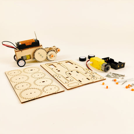 Gear Car DIY Kit, Educational STEM Toy Kitsville