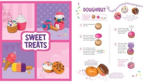 (None, Multicolor) - Klutz Make Clay Charms Craft Kit Scholastic