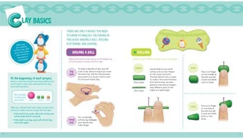 (None, Multicolor) - Klutz Make Clay Charms Craft Kit Scholastic