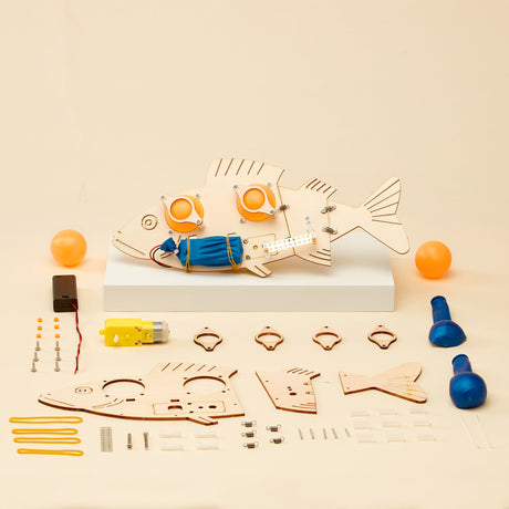 Fish Robot DIY Kit, Educational STEM Toy Kitsville