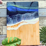 (Set of 10) 14"X11" Thick Sturdy Bulk Plain Bamboo Serving Tray, Chopping Board with Juice Groove for Customized, Personalized Engraving Purpose Invisioncorp